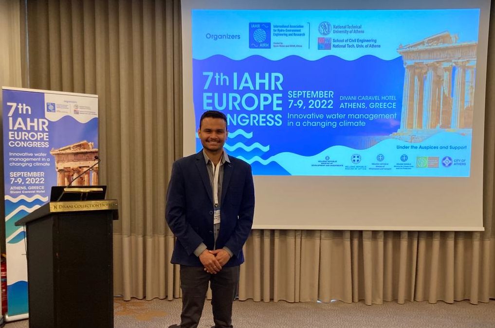 Investigador doctoral representó a nuestro Departamento en el 7th IAHR Europe Congress