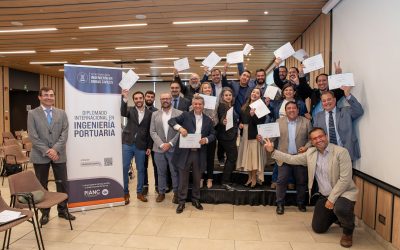 Ceremonia de Graduación del Diplomado Internacional en Ingeniería Portuaria reúne a cuatro generaciones