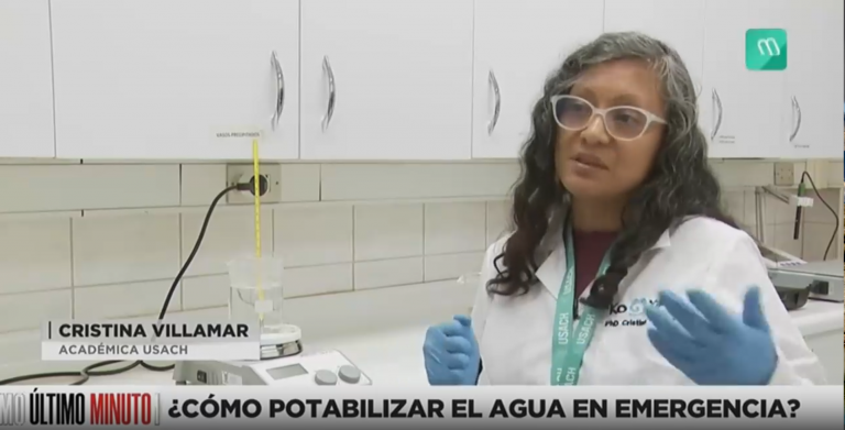 ¿Como potabilizar el agua?. Cristina Villamar, Académica USACH.